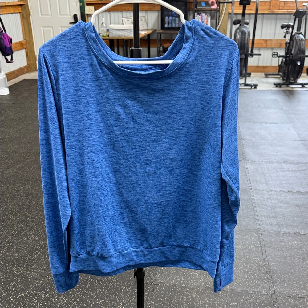 Born primitive crew neck open back lightweight sweater